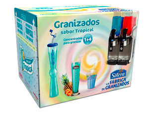 caja granizado tropical