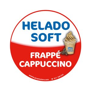 Helado soft frappé cappuccino