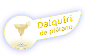 Banda coctel daiquiri platano