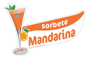 Cartel sorbete mandarina