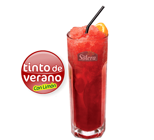 Tinto de verano con limón Solera