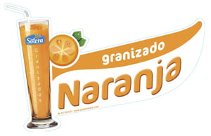 Cartel Granizado naranja