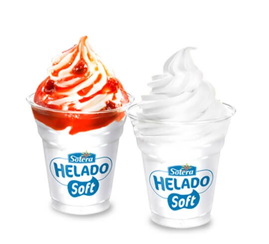 Helado soft nata