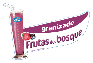 Cartel depositos frutas del bosque