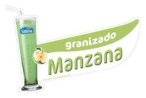 Cartel depositos granizados manzana