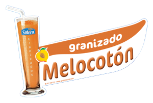 Cartel depositos granizados melocoton